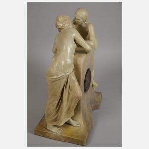 Große Figurenuhr Jugendstil