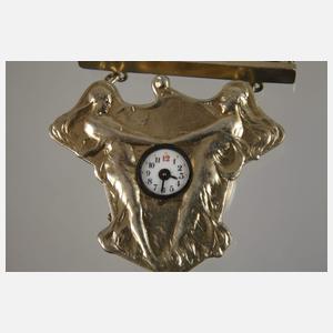 Broschenuhr Jugendstil