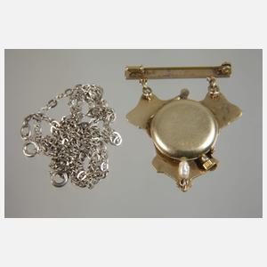 Broschenuhr Jugendstil
