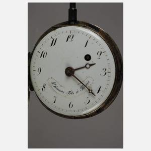 Spindeltaschenuhr Silber