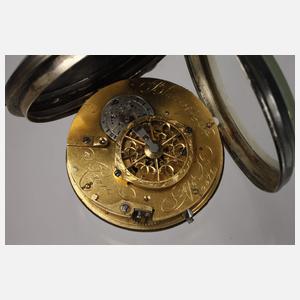 Spindeltaschenuhr Silber