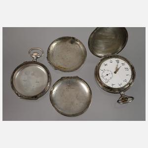 Konvolut Uhrengehäuse Niello