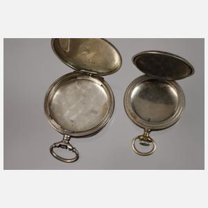 Konvolut Uhrengehäuse Niello