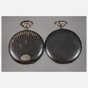 Fünf Taschenuhren Niello