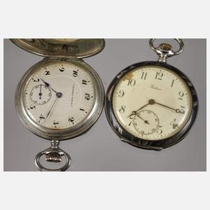 Fünf Taschenuhren Niello