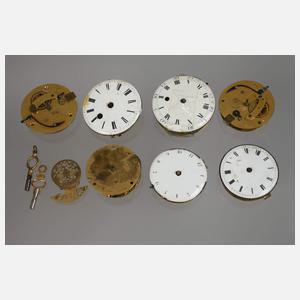 Konvolut Spindeluhrwerke