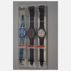 Sammlung Swatch Uhren