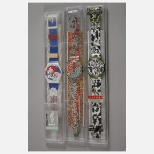 Sammlung Swatch Uhren