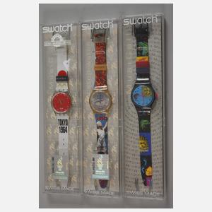 Sammlung Swatch Uhren