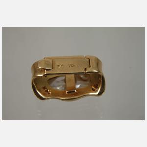 Schmuckset mit Barockperlen und Brillanten