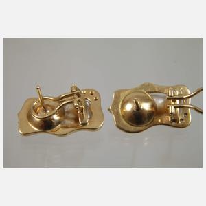 Schmuckset mit Barockperlen und Brillanten