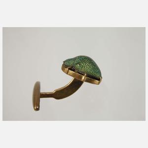 Paar Manschettenknöpfe mit Skarabäus