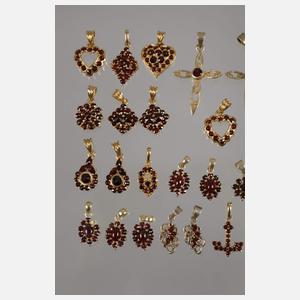 Großes Konvolut Granatanhänger