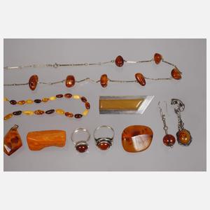 Konvolut Bernsteinschmuck