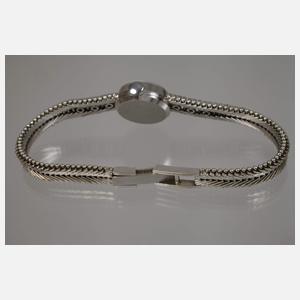 Eufa, Damenarmbanduhr, Weißgold