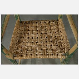 Vier skandinavische Bauernstühle