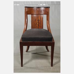 Zwei Gondelstühle Biedermeier