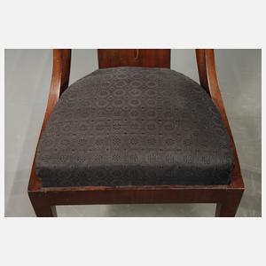 Zwei Gondelstühle Biedermeier