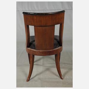 Zwei Gondelstühle Biedermeier