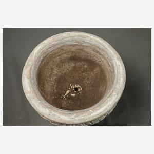 Gartenvase Steinguss