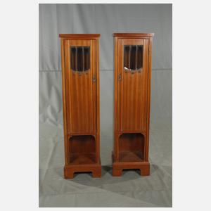Paar Säulenschränke Jugendstil