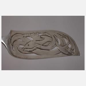 Silber Fischvorlegebesteck Evald Nielsen