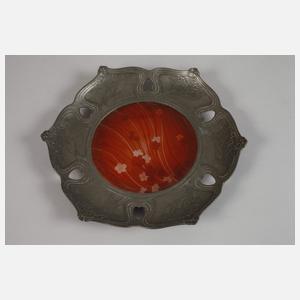 Orivit Teller mit Zinnmontur