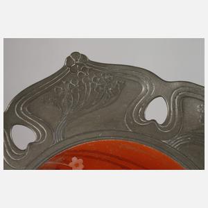 Orivit Teller mit Zinnmontur