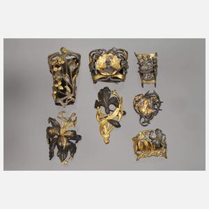 Konvolut historische Schalclips