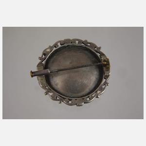 Jugendstilbrosche Emaille