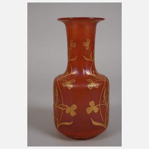 Jugendstilvase mit Reliefgoldmalerei