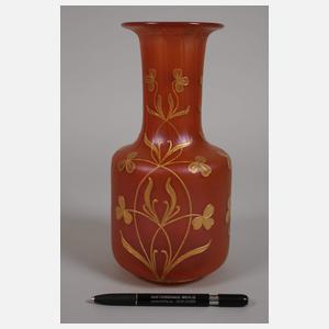 Jugendstilvase mit Reliefgoldmalerei