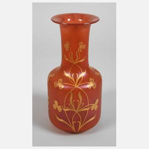 Jugendstilvase mit Reliefgoldmalerei
