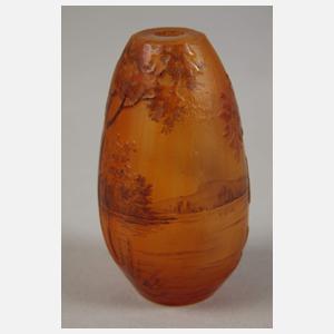 Daum Nancy Miniaturvase Landschaftsdekor