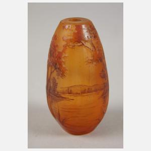 Daum Nancy Miniaturvase Landschaftsdekor