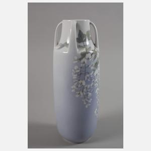 Kopenhagen Henkelvase Goldregendekor