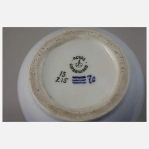 Kopenhagen Henkelvase Goldregendekor