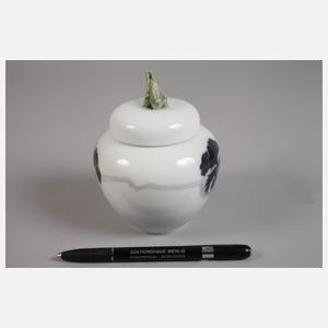 Kopenhagen Deckelvase mit Insektenknauf