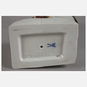 Meissen "Schleiereulen auf Postament"