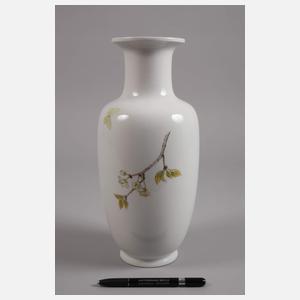 Nymphenburg Balustervase Blütenzweigdekor