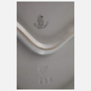 Nymphenburg Kernstück und Tablett Herbstlaubdekor