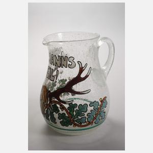 Karaffe und zwei Gläser "Waidmannsheil"