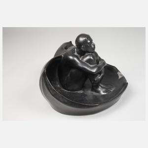 Bunzlau Schale mit Gargoyle