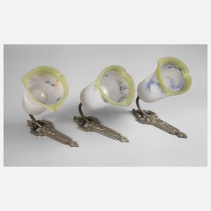 Drei Wandlampen Frankreich