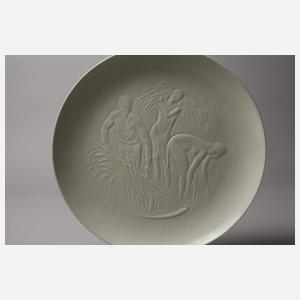 KPM Berlin zwei Teile Reliefdekor