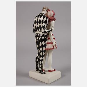 Wiener Keramik Arlecchino mit Columbina