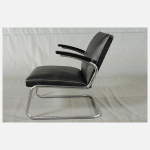 Paar Stahlrohrsessel