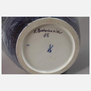 Meissen Unikat Bodenvase Schmetterlingsdekor