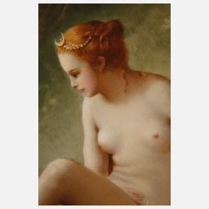 Hutschenreuther Bildplatte "Diana im Bade"
