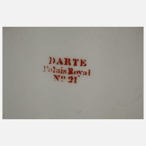 Frankreich Zierteller Chinoiserie Gartenszene